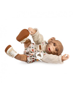 Mono Reborn Cuerpo de Tela Jersey y Pelele 32 cm 2