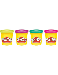 Play-Doh Pack de 4 Colores Vivos, Botes de 85 Gramos 2