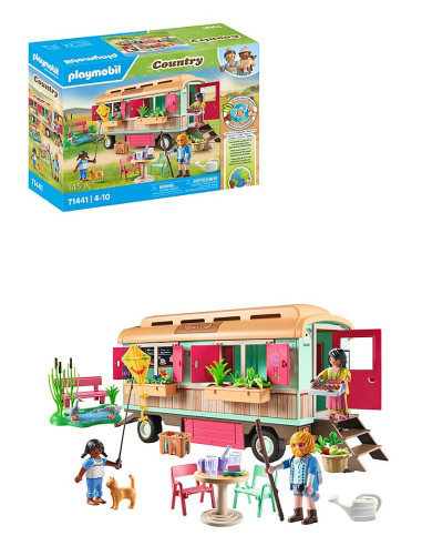 PLAYMOBIL Country 71441 Café Tren con huerto