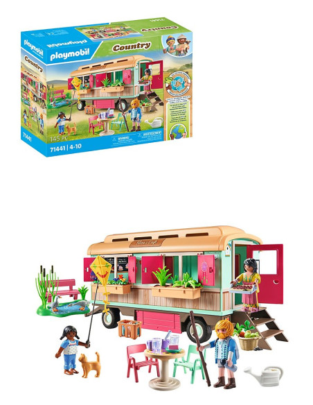 PLAYMOBIL Country 71441 Café Tren con huerto