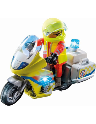 Playmobil City Life Moto de Emergencias con luz...