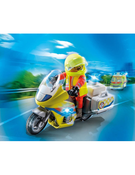 Playmobil City Life Moto de Emergencias con luz intermiente 71205