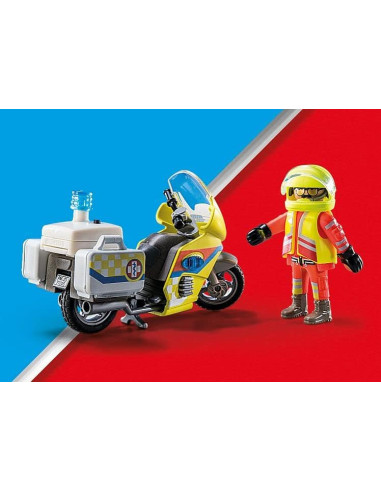Playmobil City Life Moto de Emergencias con luz...