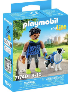 Playmobil Corredor Con Border Collie