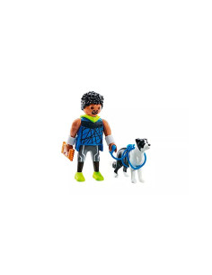 Playmobil Corredor Con Border Collie 2