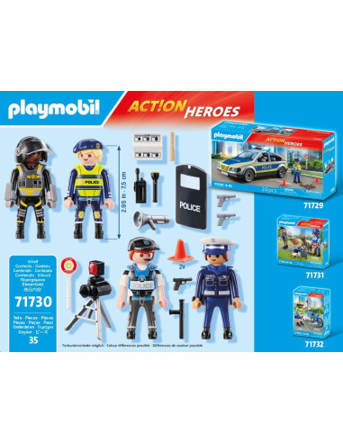 Playmobil Set De Figuras Policia