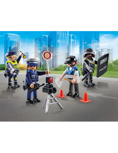 Playmobil Set De Figuras Policia