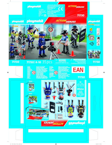 Playmobil Set De Figuras Policia