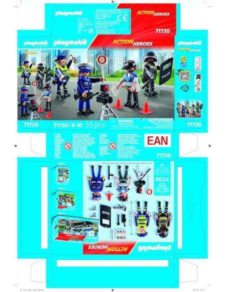 Playmobil Set De Figuras Policia
