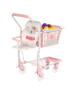 Carro de Supermercado Koala con Accesorios y Portabebé