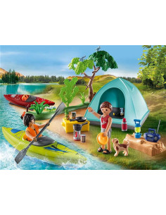 PLAYMOBIL Family Fun 71425 Camping con Hoguera 2