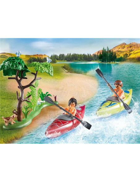 PLAYMOBIL Family Fun 71425 Camping con Hoguera