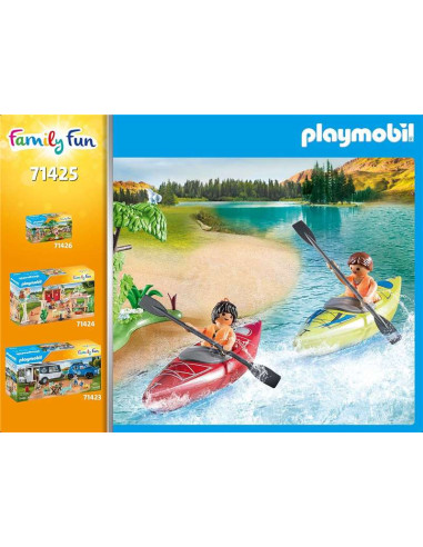 PLAYMOBIL Family Fun 71425 Camping con Hoguera