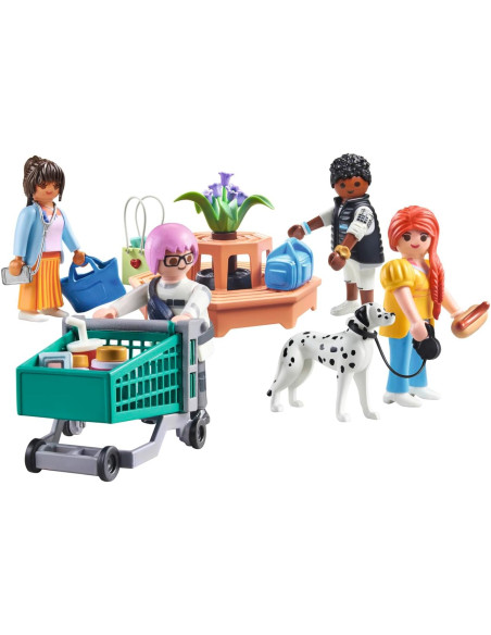 PLAYMOBIL myLife 71541 MyFigures: De Compras, una Gran jornada de Compras por Las Tiendas