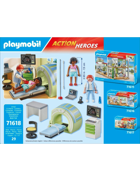 PLAYMOBIL Action Heroes 71618 Resonancia con Paciente