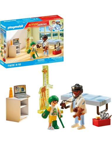 PLAYMOBIL Action Heroes 71619 Pediatra con...