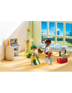 PLAYMOBIL Action Heroes 71619 Pediatra con Osito de Peluche 2