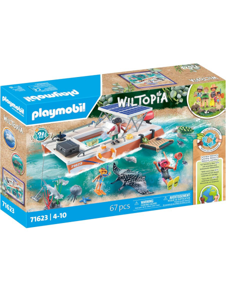 PLAYMOBIL Wiltopia 71623 Plataforma para análisis del Arrecife