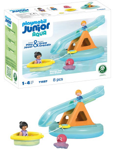 PLAYMOBIL Junior Aqua 71687 Isla de Baño con Tobogán