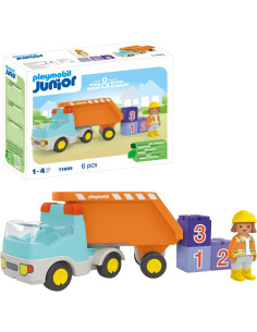 PLAYMOBIL Junior 71685 Camión de Basura.
