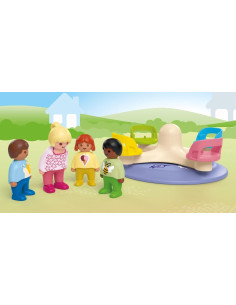 PLAYMOBIL Junior 71701 Carrusel, Incluye Asientos giratorios