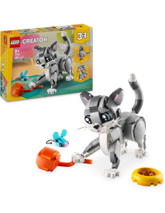 LEGO Creator 3 en 1 Gato Juguetón Transformable en Perro...