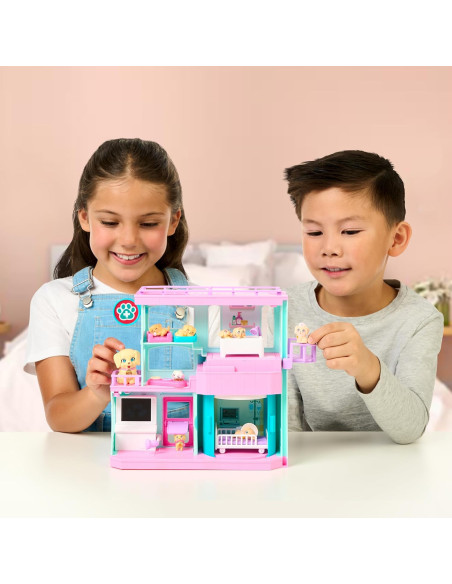 Little Live Pets Mama Surprise Families Baby Care Clinic, Set de Clínica para los Cachorros Sorpresa