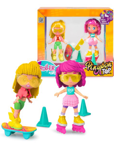 Pinypon TOP Roller Girls, Set de 2 Chicas sobre Ruedas