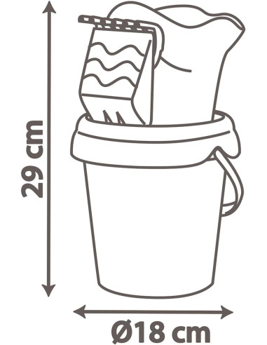 Cubo de Playa Spidey con Accesorios