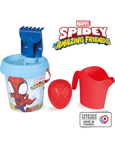 Cubo de Playa Spidey con Accesorios