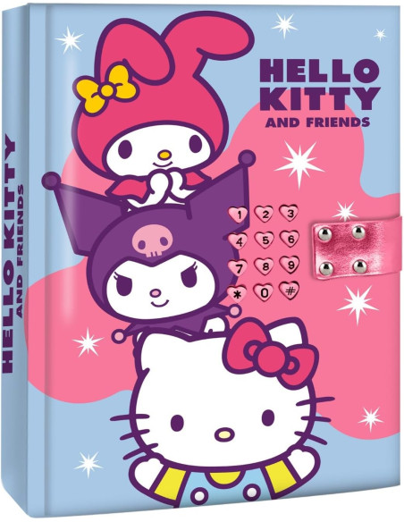 Diario Secreto Electronico + Sonido HELLO KITTY & FRIENDS