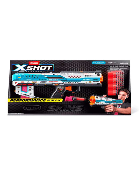 Lanzador X-Shot Pro Series Fury-X Blaster con 40 Dardos