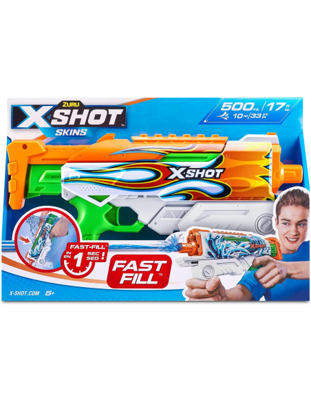 Pistola De Agua X-shot Skins Hyperload Fas-fill 34x17x6cm