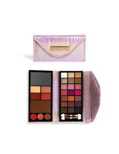 Minicartera de maquillaje rosa