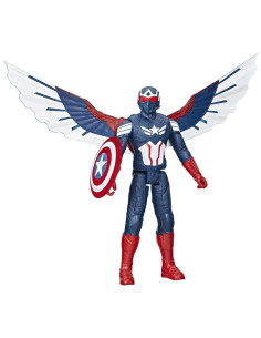 Marvel Capitán América Titan Hero Series Figura Deluxe