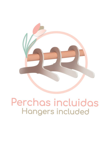 Armario de Madera Montessori para Muñecas...