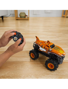 Hot Wheels Monster Trucks Coche Teledirigido, HW Tiger... 2