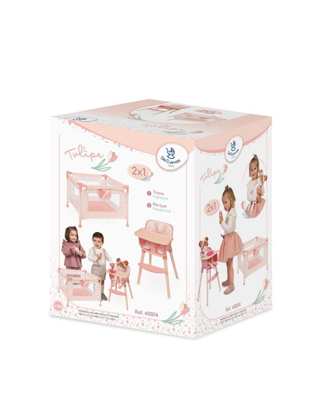 Set Trona y Parque de Muñecas Tulipe 2x1