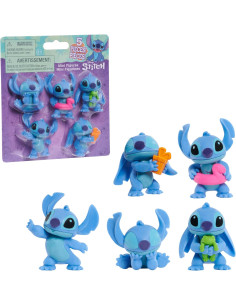Pack 5 Figuras coleccionables Disney Stitch