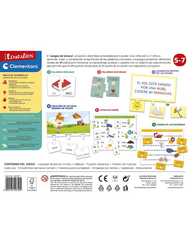 Clementoni - Juegos De Lectura 