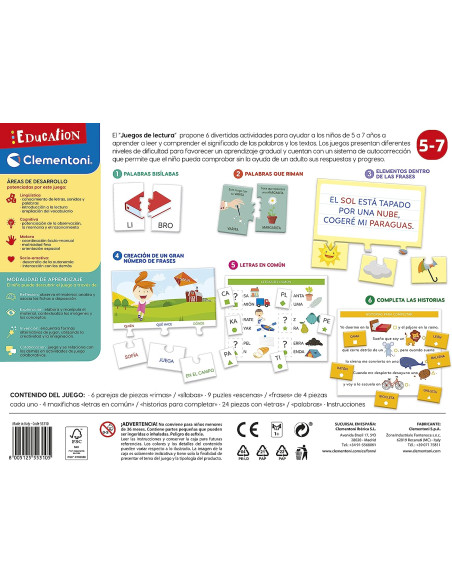 Clementoni - Juegos De Lectura 