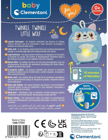 Peluche Lobito Luminoso Twinkle Twinkle