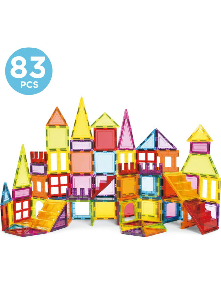 Magnetics | Juego Educativo de construcción 3D magnético con 83 Piezas