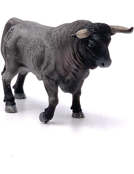 Deqube- Bravo Cárdeno Trotando Figura de Toro, Color Gris