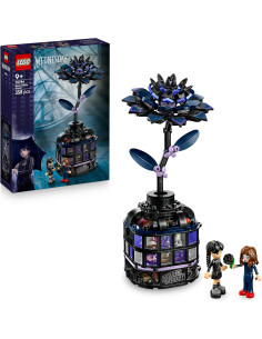 LEGO Miércoles Dalia Negra de Juguete - Maqueta de Flor...
