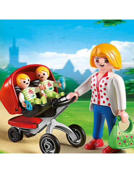 Playmobil City Life Mama Con Carrito De Gemelos  5573