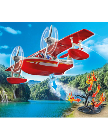 Playmobil Hidroavión de Bomberos