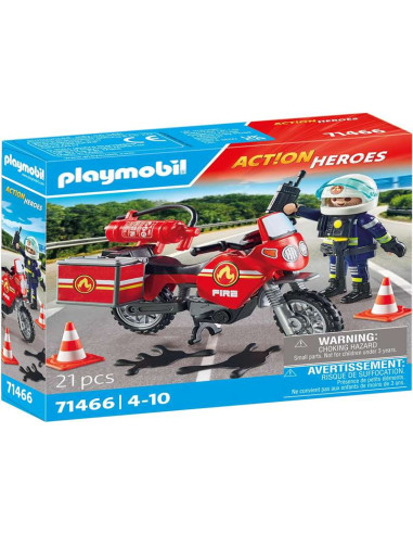 Playmobil Moto de Bomberos