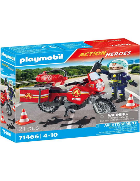 Playmobil Moto de Bomberos