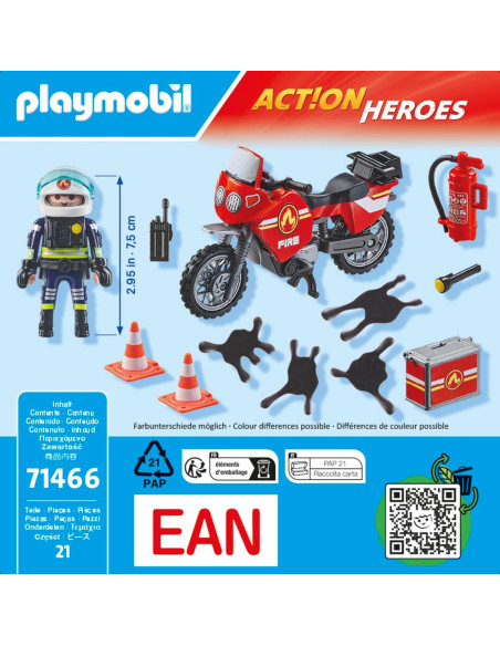 Playmobil Moto de Bomberos